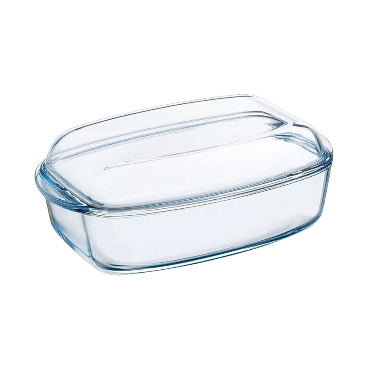 Vas dreptunghiular cu capac, din sticla termorezistenta, 2,9L + 1,6L, "Slow Cook" - Pyrex - imagine 4